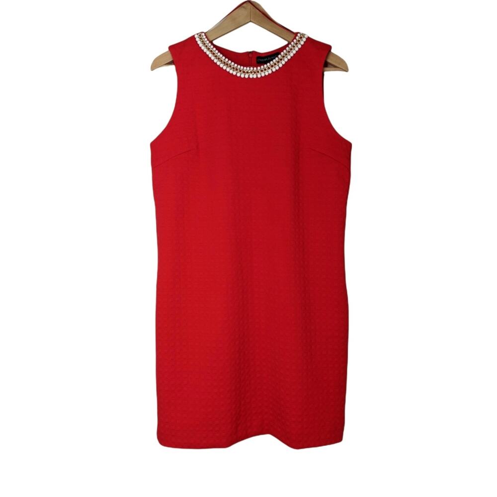 CYNTHIA ROWLEY Bright Red Cocktail Dress Size Medium